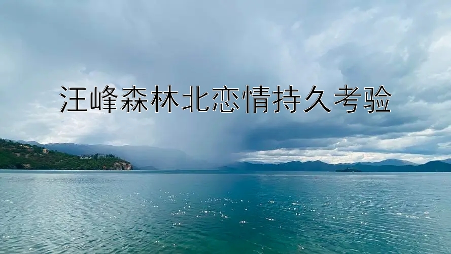 汪峰森林北恋情持久考验